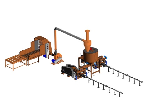 linie brichetare paie 1200kg ora